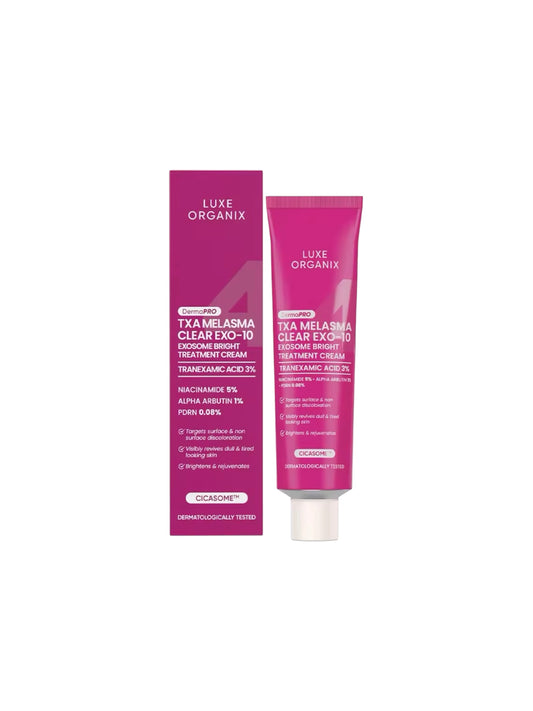 Luxe Organix DermaPRO TXA Melasma Clear EXO-10 Exosome Bright Treatment Cream 30g