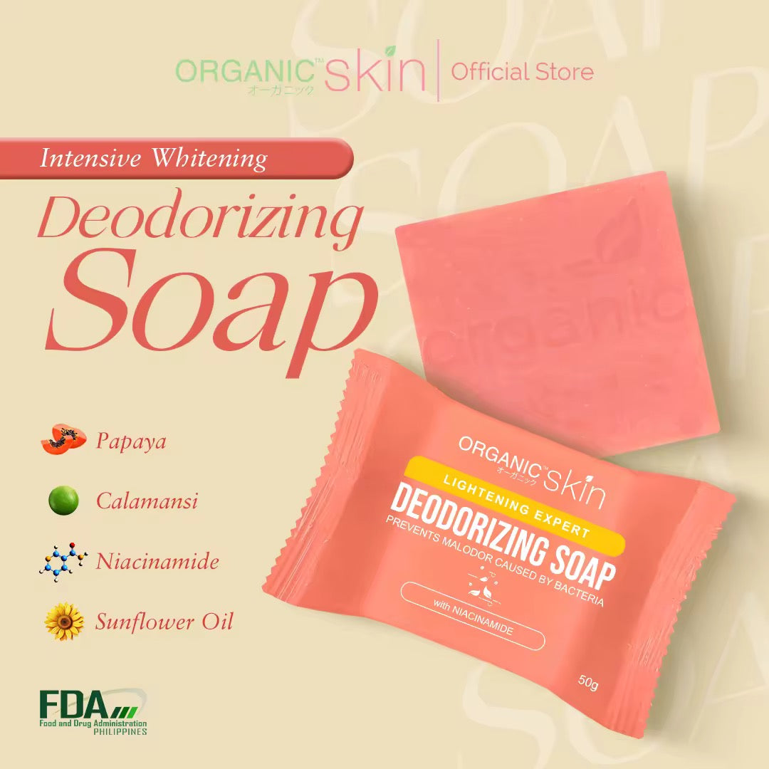 Organic Skin Japan Deodorizing Soap 50g Underarm Whitening Anti Odor Antiperspirant