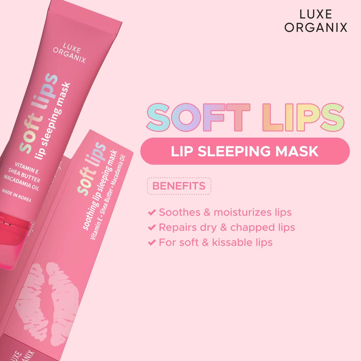 Luxe Organix Soft Lips Lip Sleeping Mask 15g