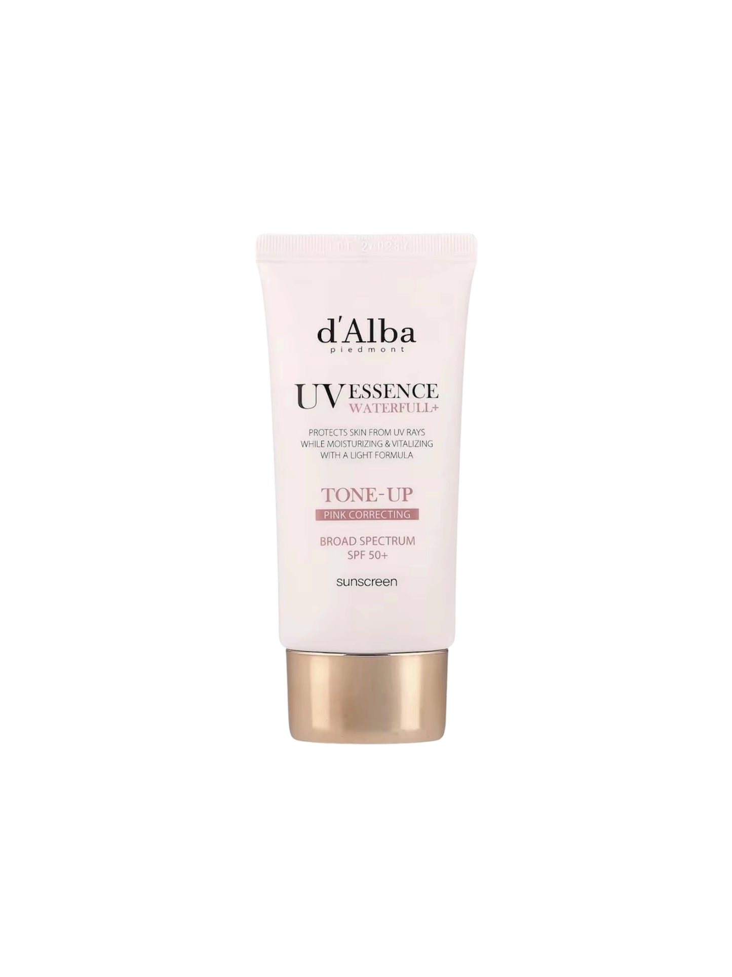 d'Alba UV Essence Waterfull + Tone-Up Pink Correcting SPF 50+ Sun Cream 50ml