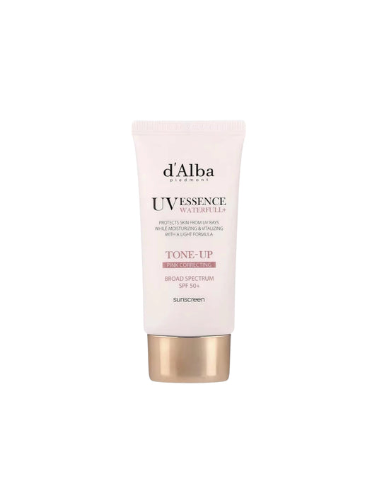 d'Alba UV Essence Waterfull + Tone-Up Pink Correcting SPF 50+ Sun Cream 50ml