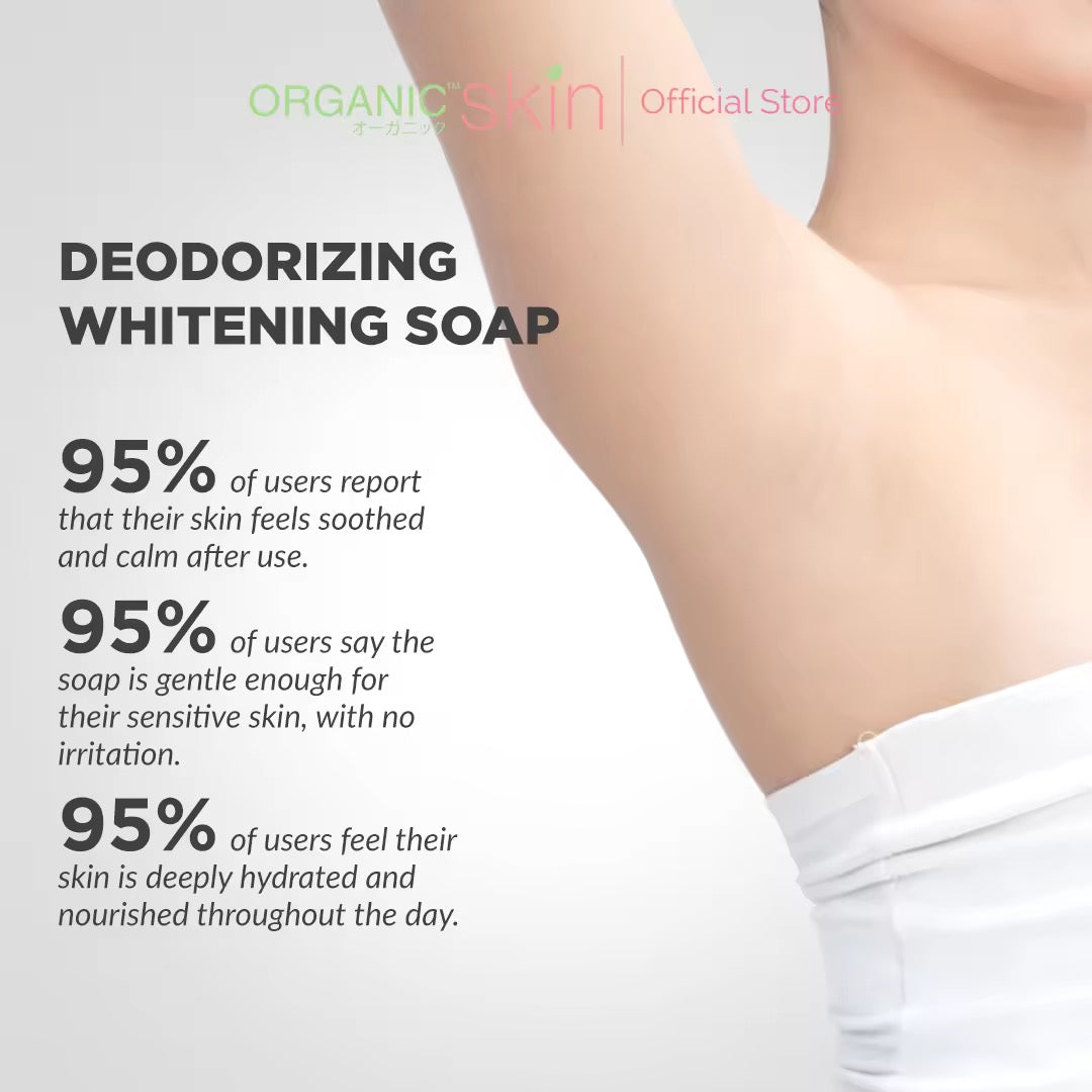 Organic Skin Japan Deodorizing Soap for Sensitive Skin 50g Underarm Whitening Antiperspirant