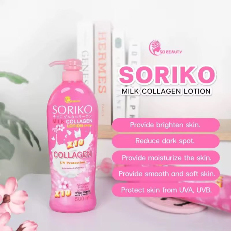 Soriko Milk Collagen Body Lotion SPF50++ 500ml