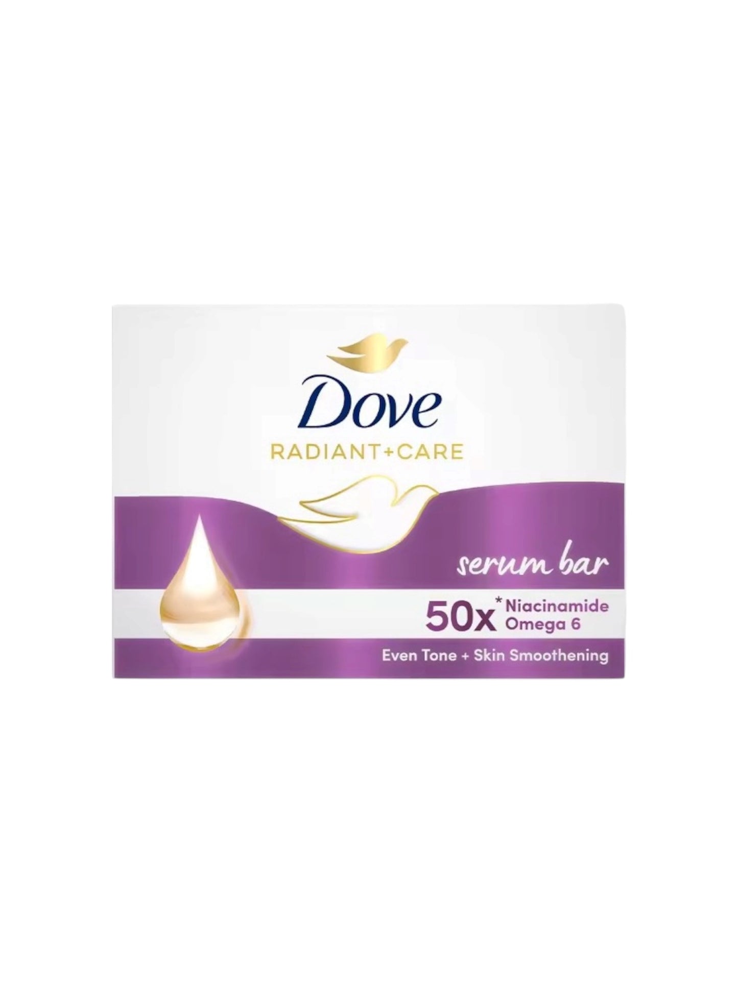 Dove Radiant + Care Serum Bar Niacinamide + Omega 6 90g
