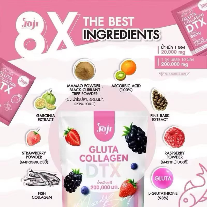 Joji Gluta Collagen DTX Plus Mixed Berry