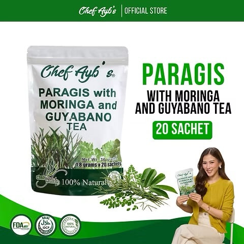 Chef Ayb's Paragis with Moringa and Guyabano Tea - 20 Tea Bags