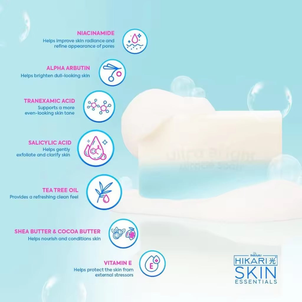 Hikari Skin Essentials Ultra Bright Miracle Soap (5 bars)
