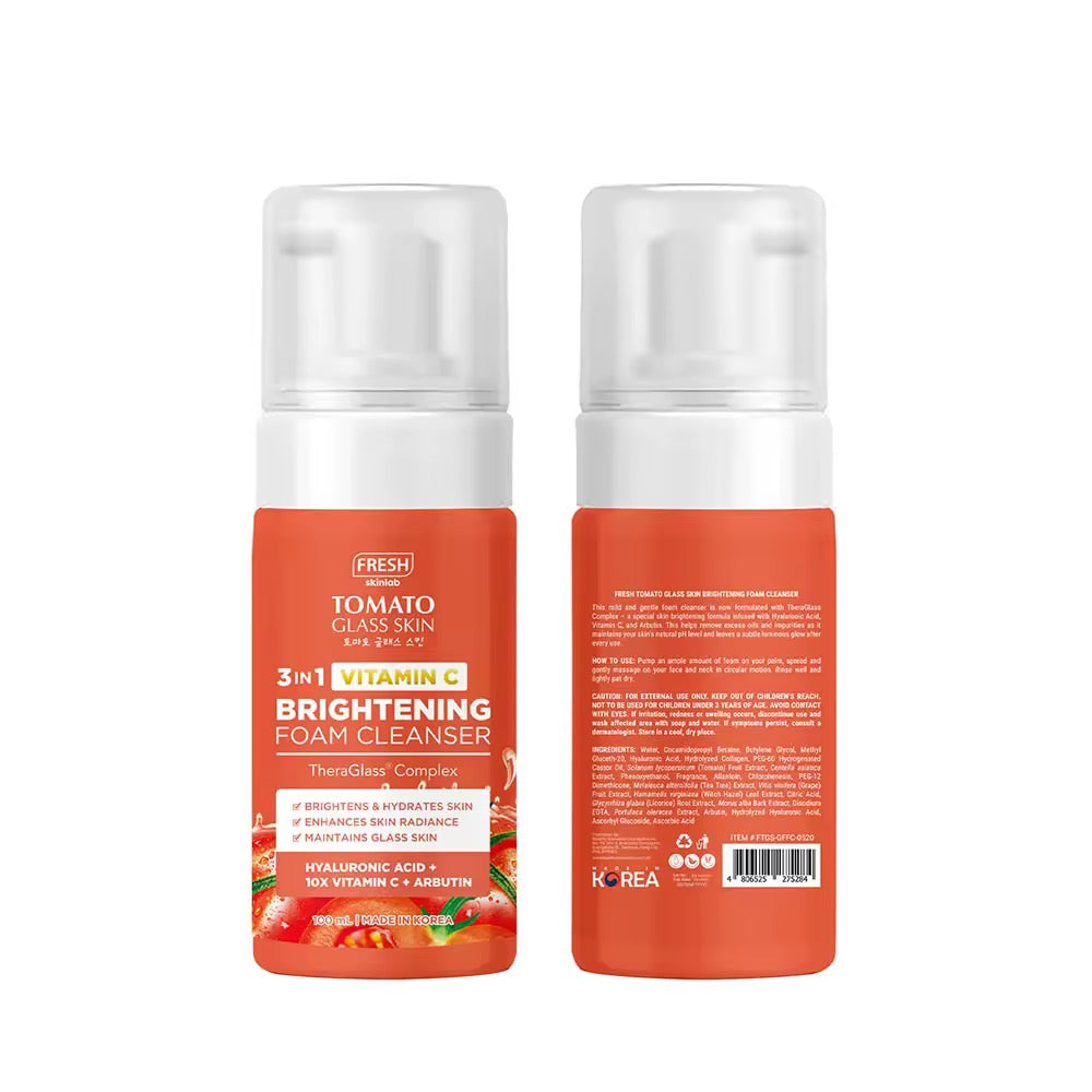 Fresh Skinlab Tomato Glass Skin Brightening Foam Cleanser 100ml