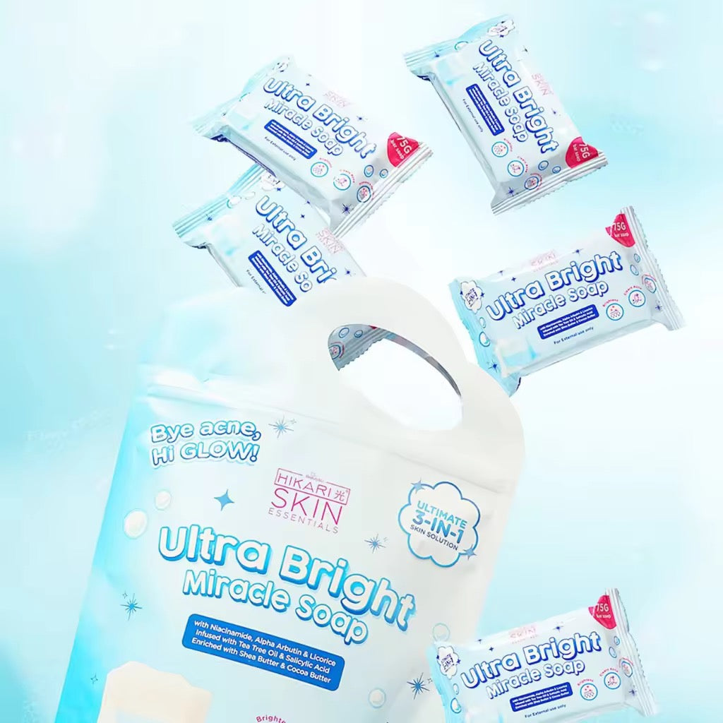 Hikari Skin Essentials Ultra Bright Miracle Soap (5 bars)