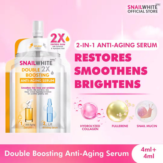 SNAILWHITE Double Boosting Anti-Aging Serum 4ml+4ml