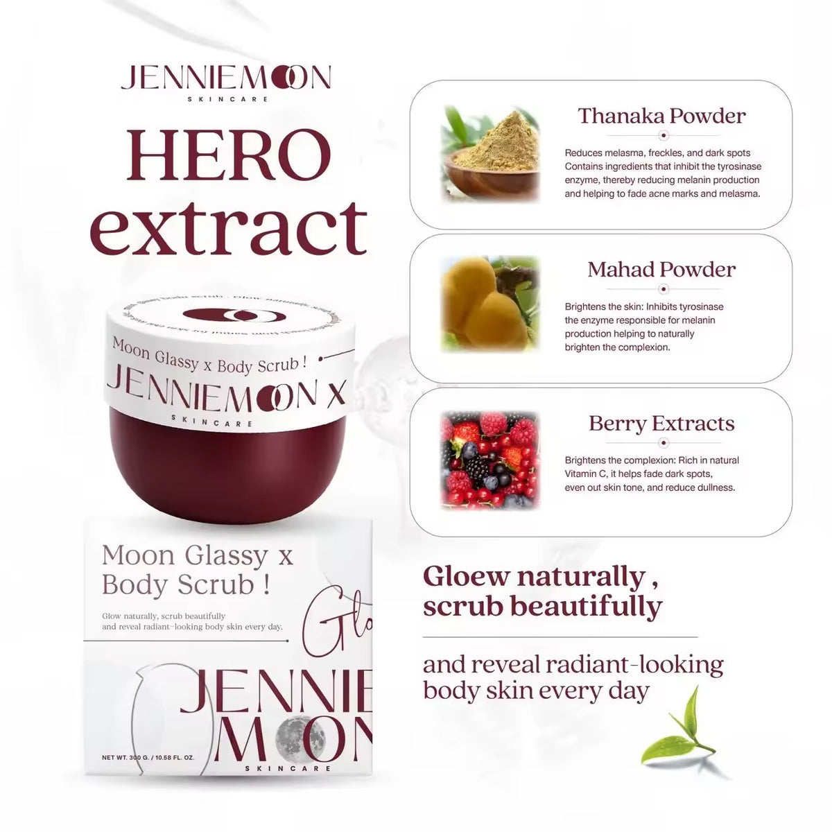 Jennie Moon Glassy x Body Scrub