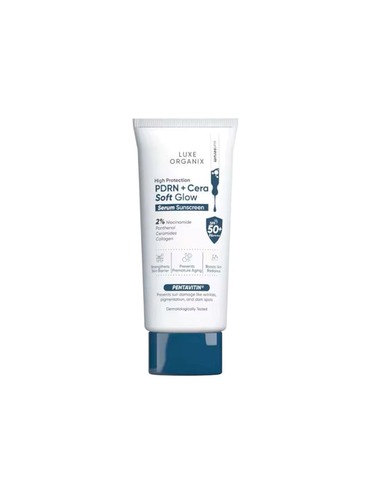Luxe Organix High Protection PDRN + Cera Soft Glow Serum Sunscreen SPF50+ PA++++