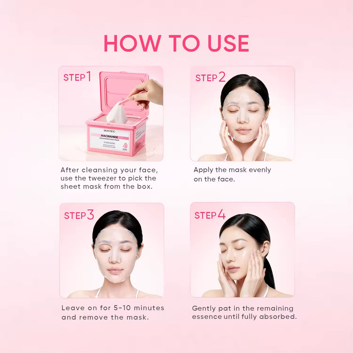 SKINTIFIC - Niacinamide Brightening Daily Mask