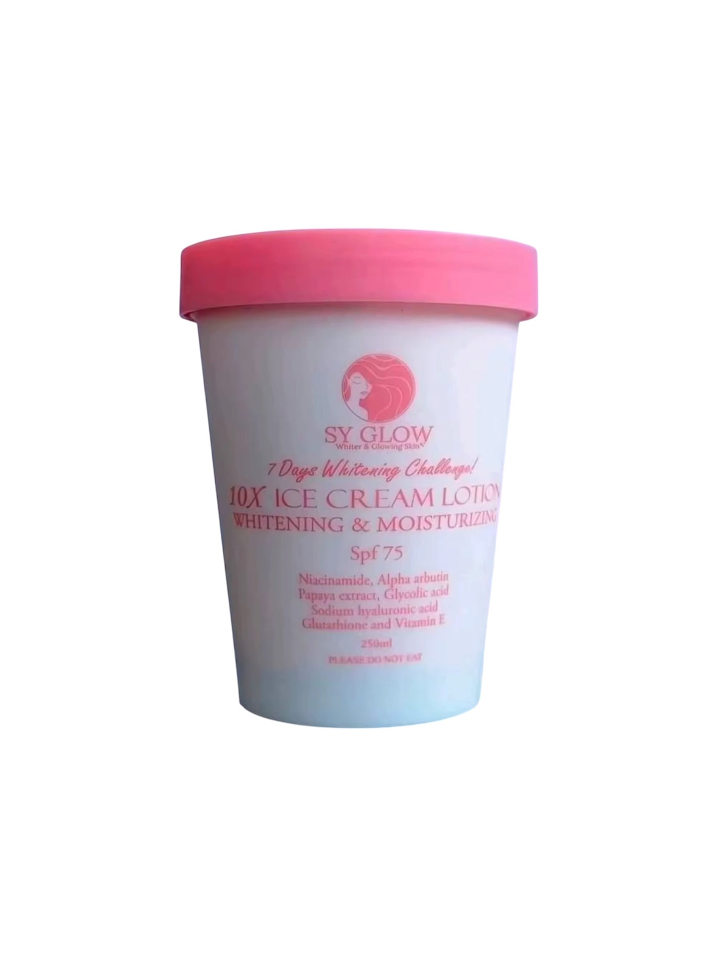 SY Glow 10x Ice Cream Lotion Body Whitening & Moisturizing 250ml