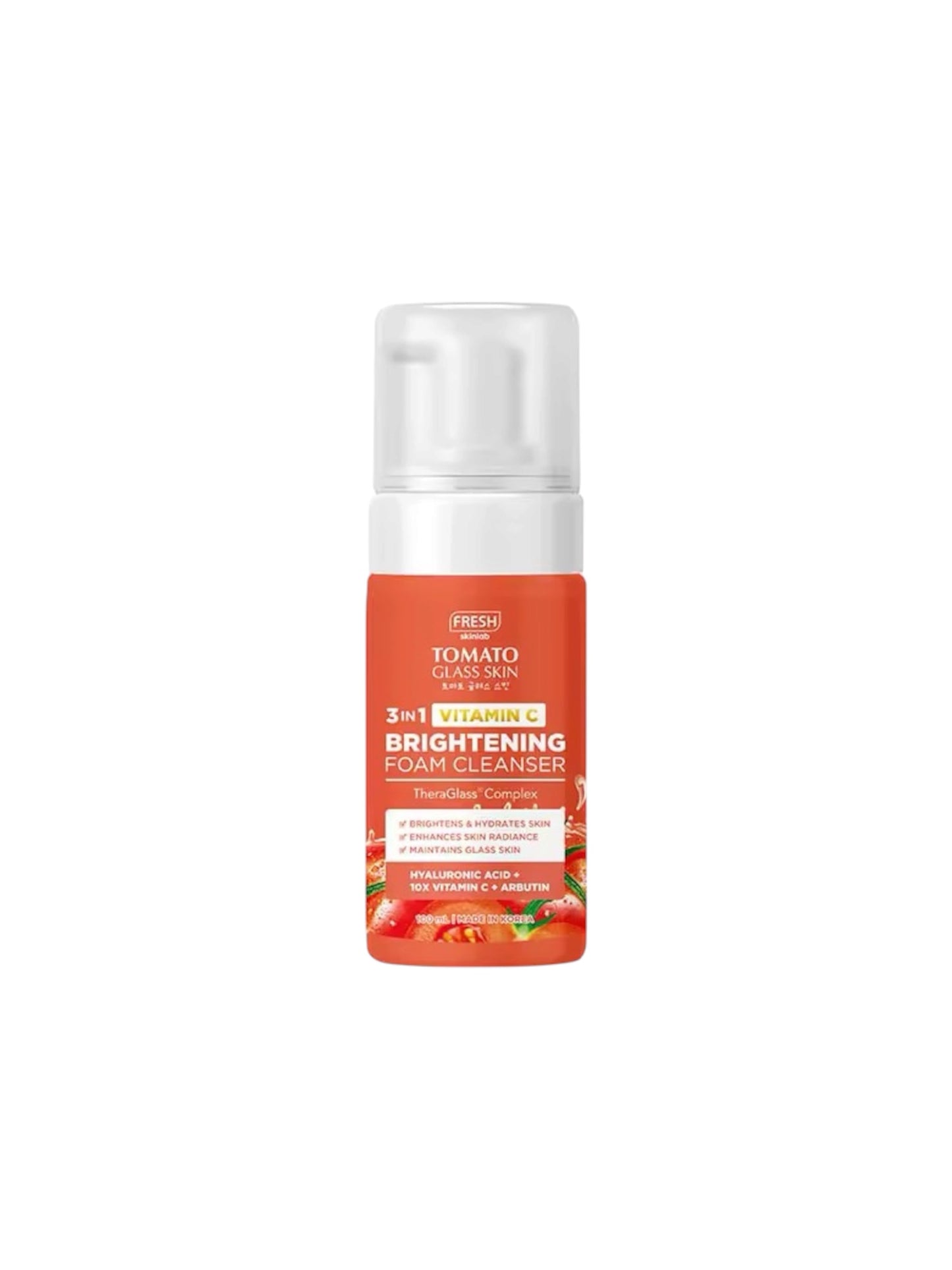 Fresh Skinlab Tomato Glass Skin 3in1 Vitamin C Brightening Foam Cleanser 100ml