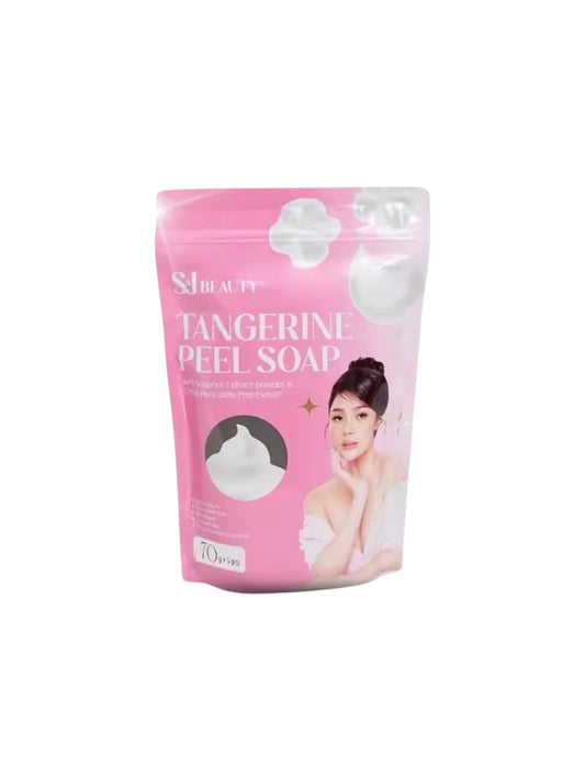 S&J BEAUTY  Tangerine Peel Soap Exfoliates 5pcs (70g)