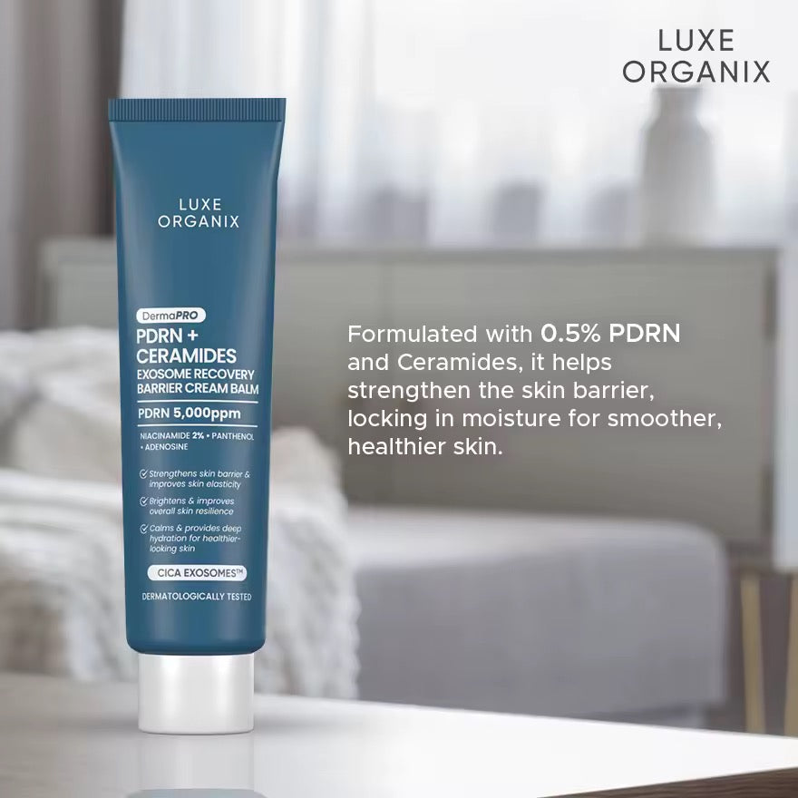 Luxe Organix DermaPRO PDRN + Ceramides Exosome Recovery Barrier Cream Balm 30g
