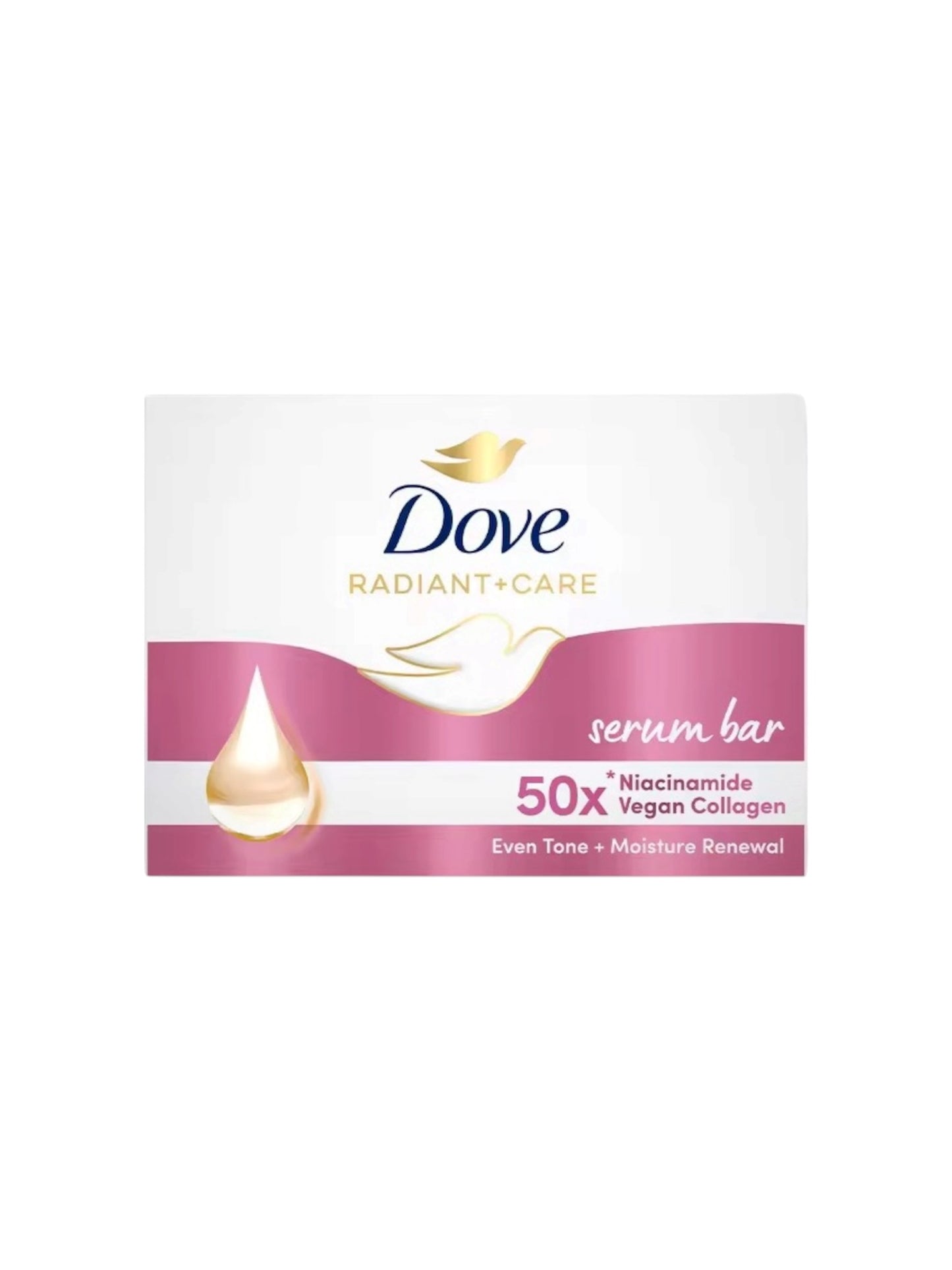 Dove Radiant + Care Serum Bar Niacinamide + Vegan Collagen 90g