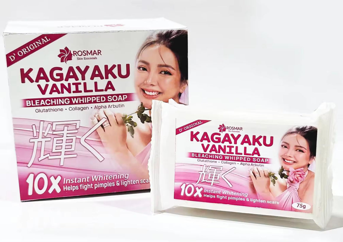 Rosmar Kagayaku Bleaching Whipped Soap Vanilla Scent - Scar remover