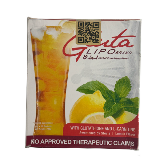 Gluta Lipo 12 in 1 Lemon Flavour