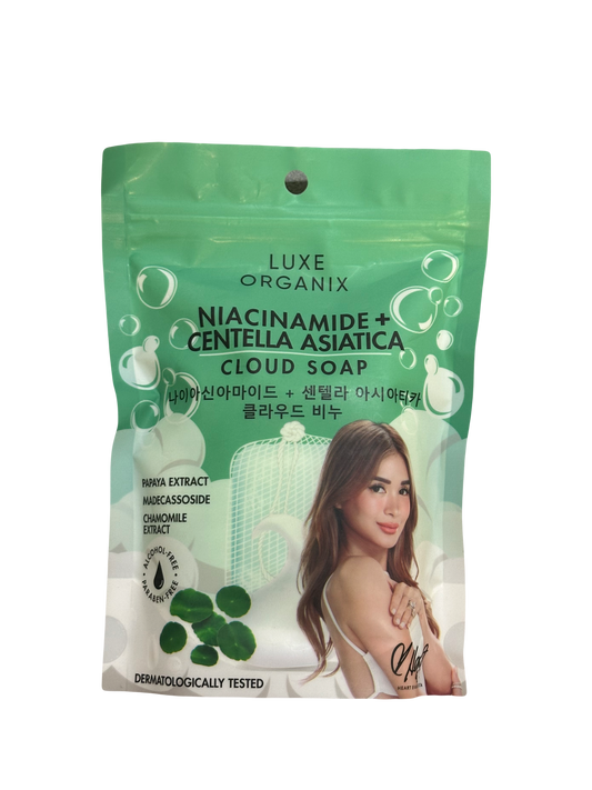 Luxe Organix Niacinamide + Centella Asiatica Calming Cloud Soap