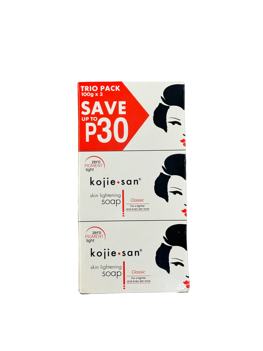 KOJIE SAN Skin Lightening Classic Soap 100Gx3 (Trio Pack)