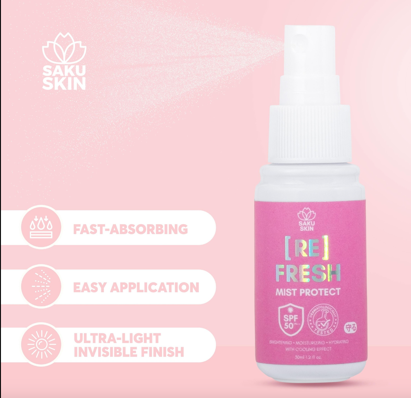 Saku Skin SPF50 Mist Protect