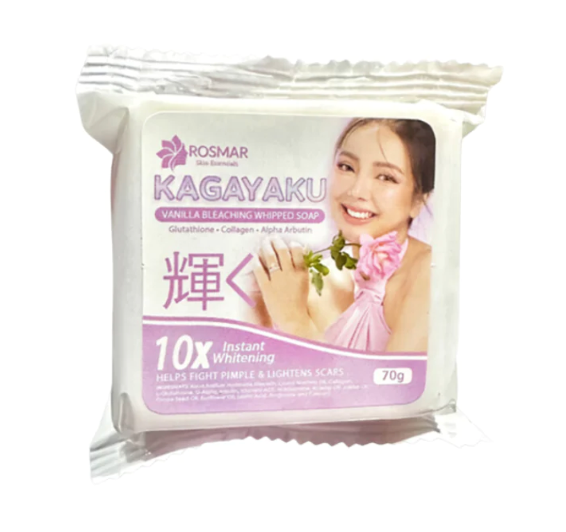 Rosmar Kagayaku Bleaching Whipped Soap Vanilla Scent - Scar remover