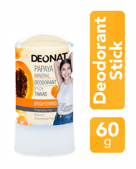 Deonat Natural Mineral Deodorant Stick Papaya 60g