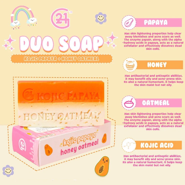 G21 Kojic Papaya Honey Oatmeal Soap