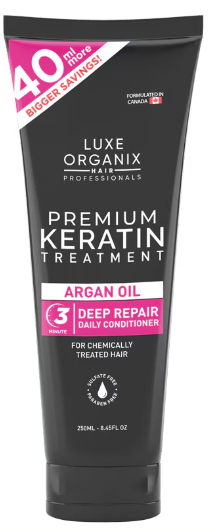 Luxe Organix Premium Keratin Treatment Argan Oil Deep Repair Conditioner 210ml