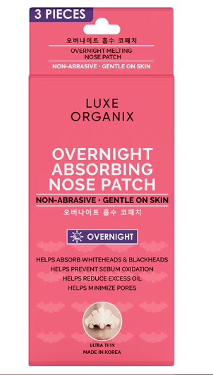 Luxe Organix Hydrocolloid Overnight Nose Patch 3s