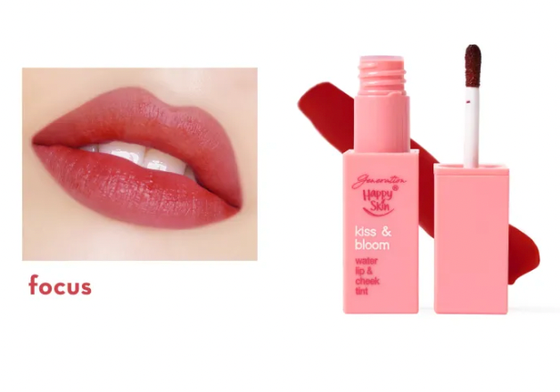 Generation Happy Skin Kiss & Bloom Water Lip & Cheek Tint in Focus