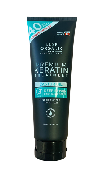 Luxe Organix Premium Keratin Treatment Castor Oil Deep Repair Conditioner 250ml