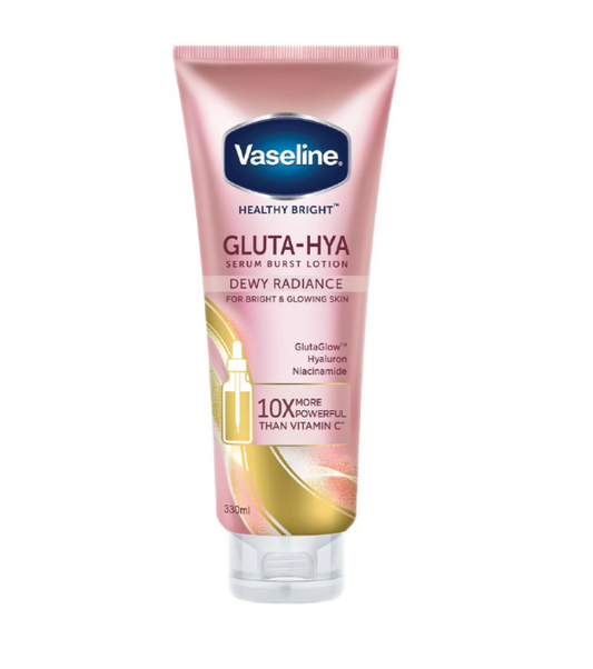 Vaseline Healthy Bright Gluta-Hya Serum Burst Lotion Dewy Radiance 330ml