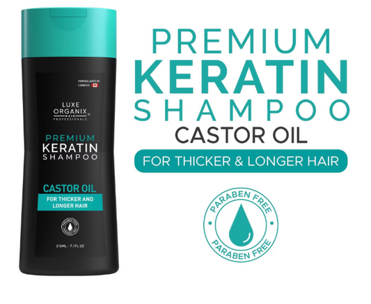 Luxe Organix Premium Keratin Castor Oil Shampoo 210ml