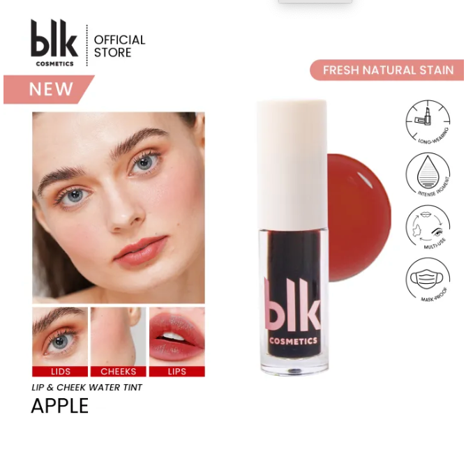 BLK cosmetics fresh lip and cheek water tint