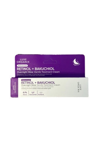 Luxe Organix Advance Retinol + Bakuchiol Overnight Glow Night Time